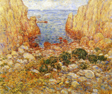 Копия картины "the gorge - appledore, isles of shoals" художника "гассам чайльд"