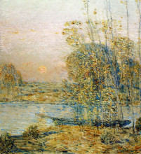 Копия картины "late afternoon (aka sunset)" художника "гассам чайльд"