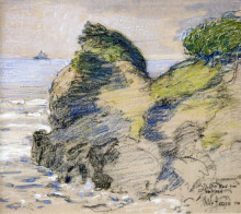 Копия картины "oregon coast" художника "гассам чайльд"