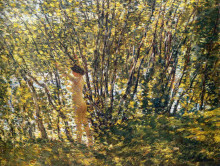 Копия картины "nude in sunlilt wood" художника "гассам чайльд"
