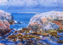Картина "duck island, isles of shoals" художника "гассам чайльд"