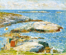 Копия картины "bathing pool, appledore" художника "гассам чайльд"