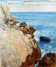 Копия картины "the east headland, appledore - isles of shoals" художника "гассам чайльд"