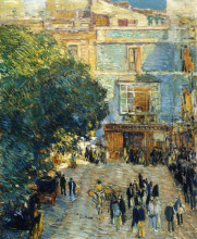 Копия картины "square at sevilla" художника "гассам чайльд"