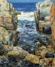 Картина "the south gorge, appledore, isles of shoals" художника "гассам чайльд"