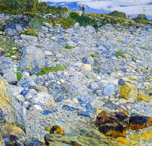 Копия картины "rocky beach, appledore" художника "гассам чайльд"