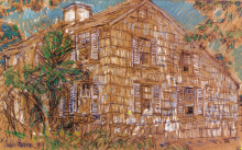 Картина "home sweet home cottage" художника "гассам чайльд"