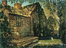 Копия картины "little old cottage, egypt lane, east hampton" художника "гассам чайльд"
