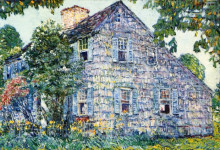 Репродукция картины "old house, east hampton" художника "гассам чайльд"