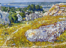 Картина "norman&#39;s woe, gloucester, massachusetts" художника "гассам чайльд"