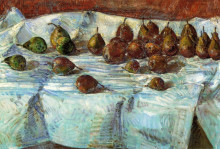 Копия картины "winter sickle pears" художника "гассам чайльд"