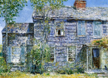 Репродукция картины "east hampton, l.i. (aka old mumford house)" художника "гассам чайльд"