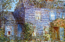 Репродукция картины "hutchison house, easthampton" художника "гассам чайльд"