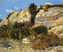 Картина "lyman&#39;s ledge, appledore" художника "гассам чайльд"