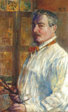Картина "self-portrait" художника "гассам чайльд"
