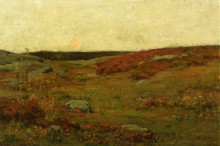Картина "sunrise, autumn" художника "гассам чайльд"