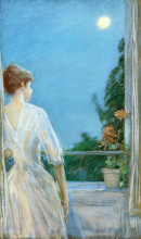 Копия картины "on the balcony" художника "гассам чайльд"