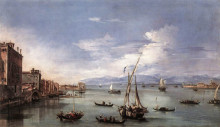 Репродукция картины "the lagoon from the fondamenta nuove" художника "гварди франческо"