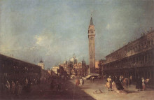 Картина "piazza san marco" художника "гварди франческо"