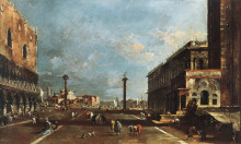 Картина "view of piazzetta san marco towards the san giorgio maggiore" художника "гварди франческо"