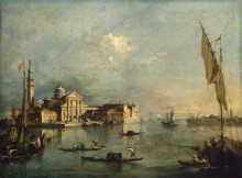 Копия картины "вид острова сан-джорджо маджоре" художника "гварди франческо"