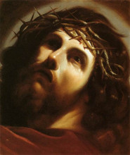 Репродукция картины "christ crowned with thorns" художника "гверчино"