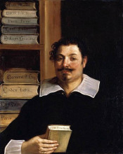 Репродукция картины "portrait of francesco righetti" художника "гверчино"
