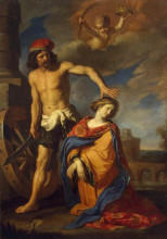 Репродукция картины "martyrdom of st catherine" художника "гверчино"