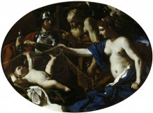 Копия картины "an allegory with venus, mars, cupid and time 1626" художника "гверчино"