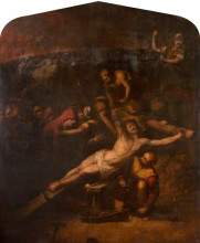Репродукция картины "crucifixion" художника "гверчино"