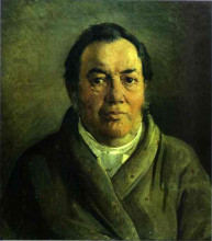 Копия картины "portrait of nikolay o.ge, artist&#39;s father" художника "ге николай"
