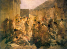 Копия картины "смерть виргинии" художника "ге николай"