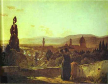 Копия картины "фраскати. горные дали" художника "ге николай"