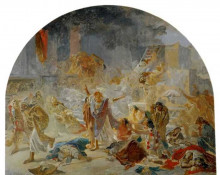 Копия картины "разрушение иерусалимского храма" художника "ге николай"