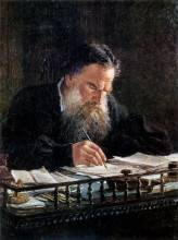 Картина "portrait of leo tolstoy" художника "ге николай"