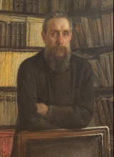 Репродукция картины "portrait of p.a. kostichev" художника "ге николай"