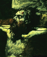 Репродукция картины "голова христа" художника "ге николай"