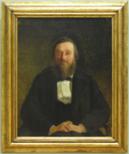 Копия картины "portrait of historian m.kostomarov" художника "ге николай"