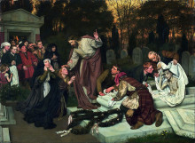 Картина "the raising of lazarus" художника "гебхардт эдуард фон"