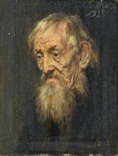 Картина "portrait of an old man" художника "гебхардт эдуард фон"