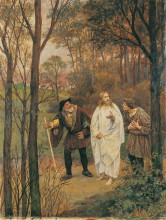Копия картины "christus und die j&#220;nger von emmaus" художника "гебхардт эдуард фон"