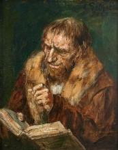 Копия картины "man reading" художника "гебхардт эдуард фон"