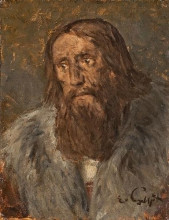 Картина "portrait of a bearded man (head of an apostle?)" художника "гебхардт эдуард фон"