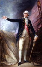 Копия картины "george brydges rodney, admiral of the white" художника "гейнсборо томас"