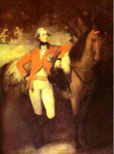 Репродукция картины "george, prince of wales, later george iv" художника "гейнсборо томас"