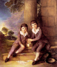 Репродукция картины "john and henry trueman villebois" художника "гейнсборо томас"
