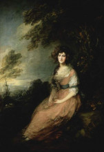 Копия картины "mrs. richard brinsley sheridan" художника "гейнсборо томас"