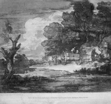 Копия картины "landscape" художника "гейнсборо томас"