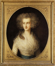 Репродукция картины "portrait of elizabeth bowes" художника "гейнсборо томас"