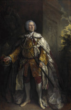 Копия картины "john campbell, 4th duke of argyll" художника "гейнсборо томас"